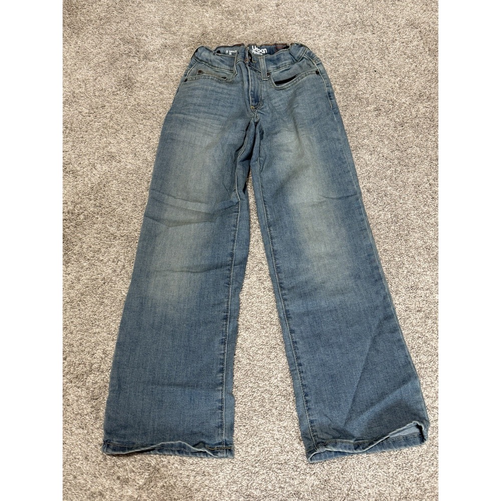 Urban Pipeline Loose Straight Fit Blue Denim 5 Pocket Jeans Size 8